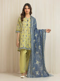 edenrobe Allure Lawn Unstitched Printed 3Pc Suit EWU6A1-36658