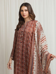 edenrobe Allure Lawn Unstitched Printed 3Pc Suit EWU6A1-36659