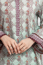 edenrobe Allure Lawn Unstitched Printed 3Pc Suit EWU6A1-36660