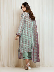 edenrobe Allure Lawn Unstitched Printed 3Pc Suit EWU6A1-36660