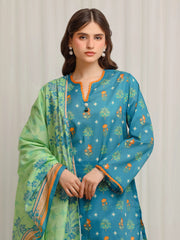 edenrobe Allure Lawn Unstitched Printed 3Pc Suit EWU6A1-36661