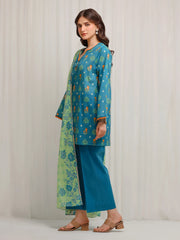 edenrobe Allure Lawn Unstitched Printed 3Pc Suit EWU6A1-36661
