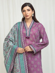 edenrobe Allure Lawn Unstitched Printed 3Pc Suit EWU6A1-36662