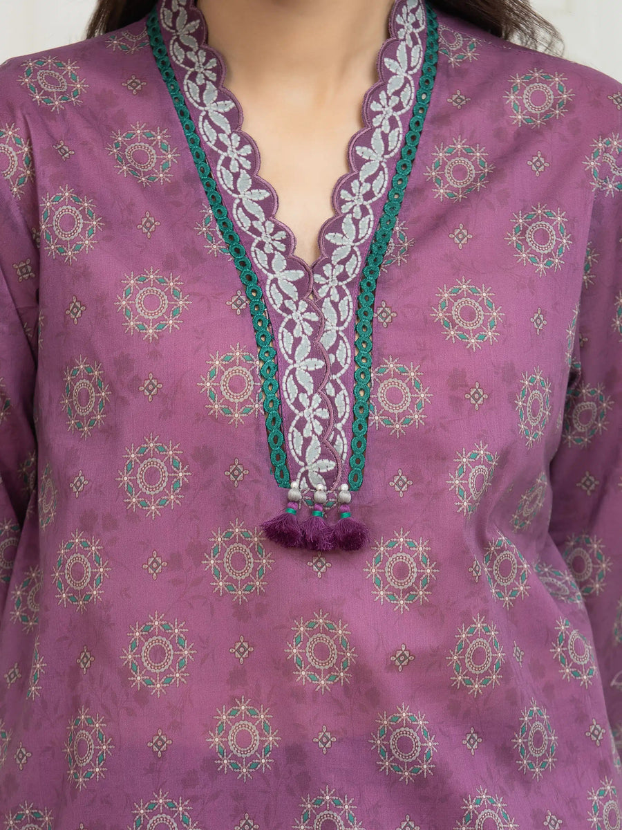 edenrobe Allure Lawn Unstitched Printed 3Pc Suit EWU6A1-36662
