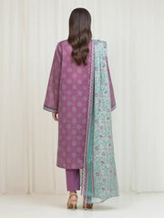 edenrobe Allure Lawn Unstitched Printed 3Pc Suit EWU6A1-36662