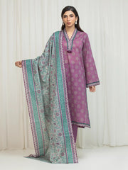 edenrobe Allure Lawn Unstitched Printed 3Pc Suit EWU6A1-36662