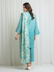 edenrobe Allure Lawn Unstitched Printed 3Pc Suit EWU6A1-36663