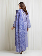 edenrobe Allure Lawn Unstitched Printed 3Pc Suit EWU6A1-36664
