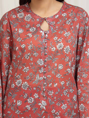 edenrobe Allure Lawn Unstitched Printed 3Pc Suit EWU6A1-36665