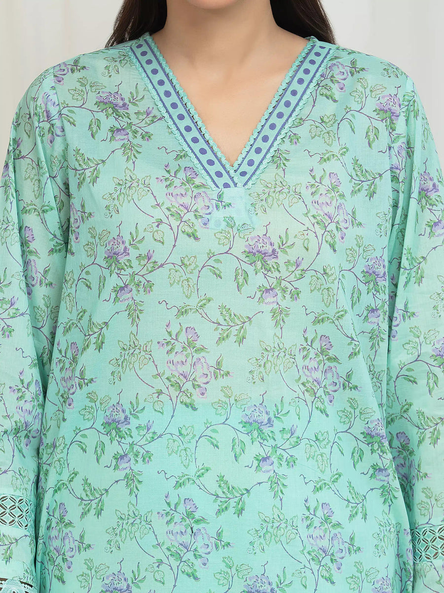 edenrobe Allure Lawn Unstitched Printed 3Pc Suit EWU6A1-36667