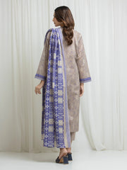 edenrobe Allure Lawn Unstitched Printed 3Pc Suit EWU6A1-36670