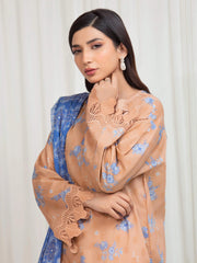 edenrobe Allure Lawn Unstitched Printed 3Pc Suit EWU6A1-36675