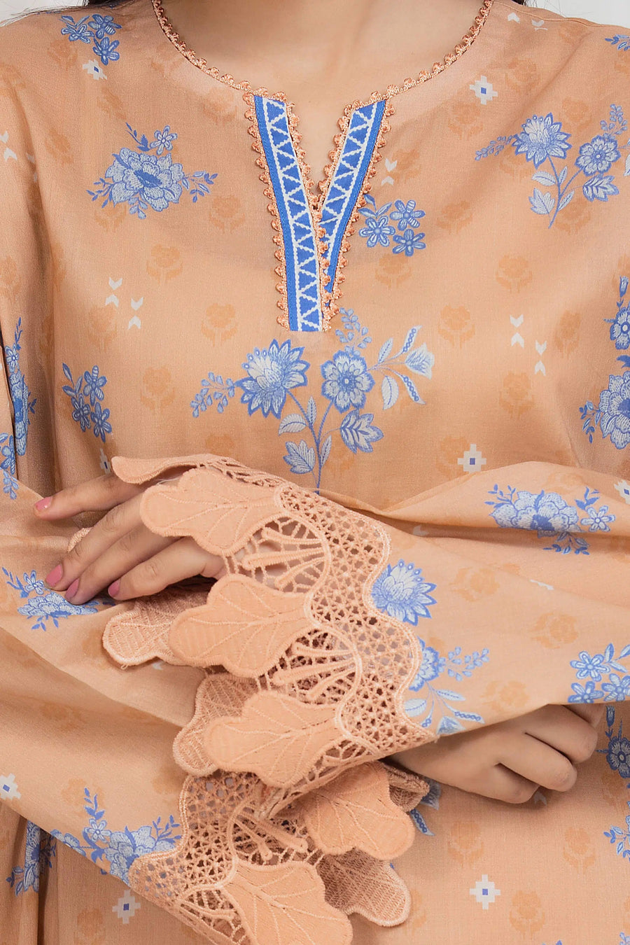 edenrobe Allure Lawn Unstitched Printed 3Pc Suit EWU6A1-36675