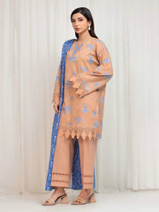 edenrobe Allure Lawn Unstitched Printed 3Pc Suit EWU6A1-36675