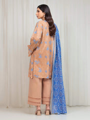 edenrobe Allure Lawn Unstitched Printed 3Pc Suit EWU6A1-36675