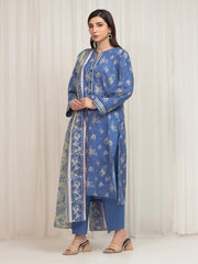 edenrobe Allure Lawn Unstitched Printed 3Pc Suit EWU6A1-36678