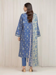 edenrobe Allure Lawn Unstitched Printed 3Pc Suit EWU6A1-36678