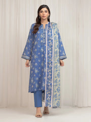 edenrobe Allure Lawn Unstitched Printed 3Pc Suit EWU6A1-36678