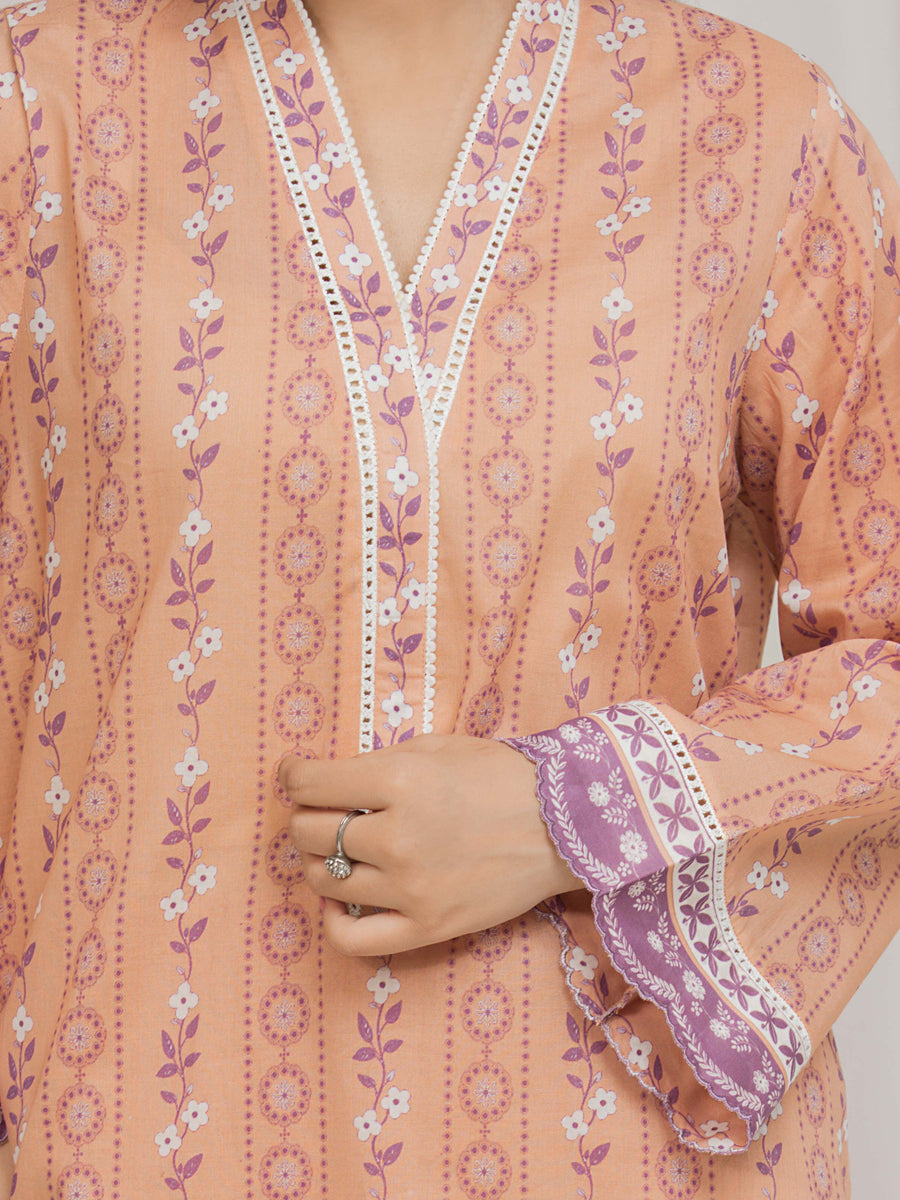 edenrobe Allure Lawn Unstitched Printed 3Pc Suit EWU6A1-36680