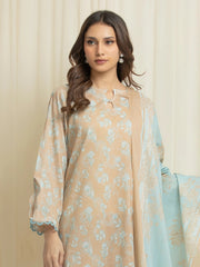 edenrobe Allure Lawn Unstitched Printed 3Pc Suit EWU6A1-36683