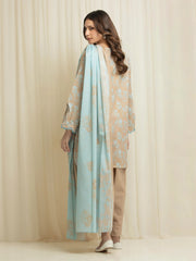 edenrobe Allure Lawn Unstitched Printed 3Pc Suit EWU6A1-36683