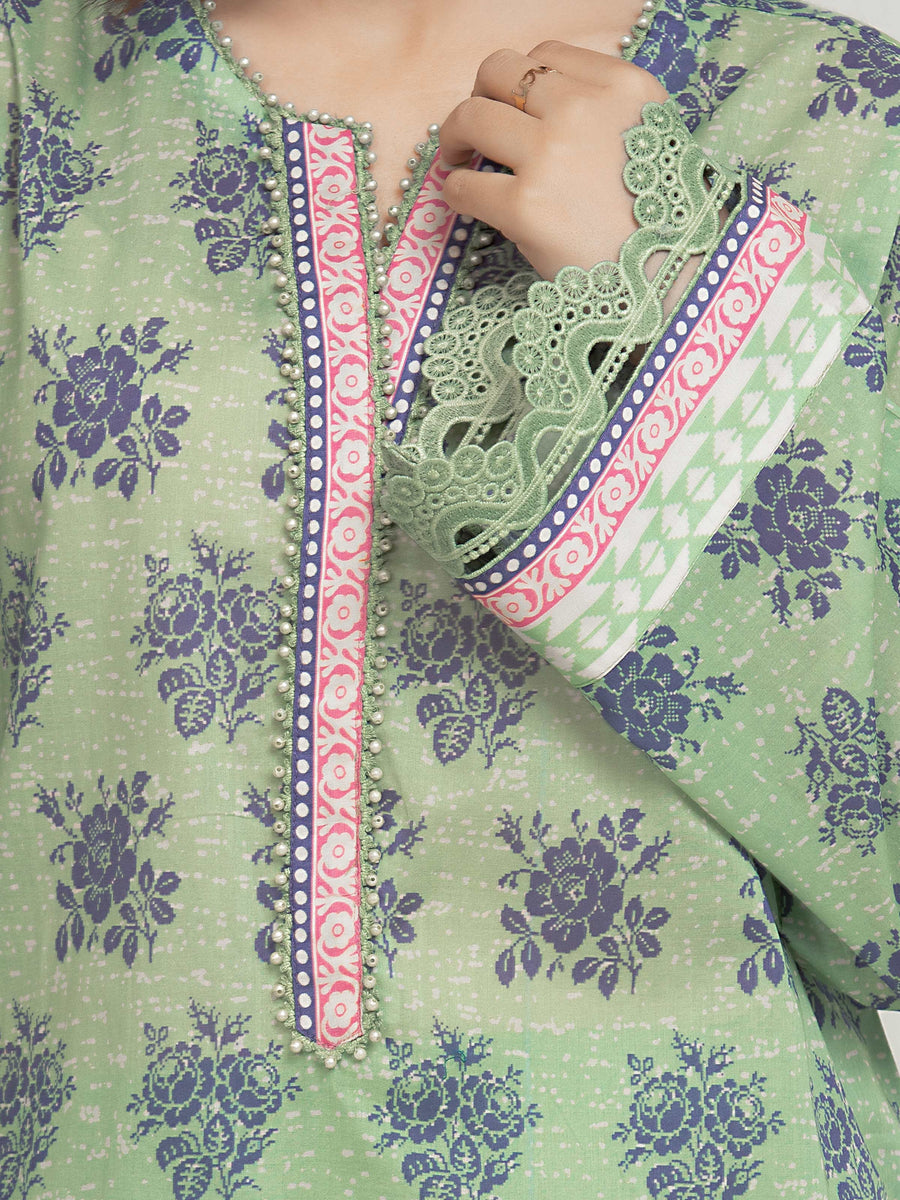 edenrobe Allure Lawn Unstitched Printed 3Pc Suit EWU6A1-36684