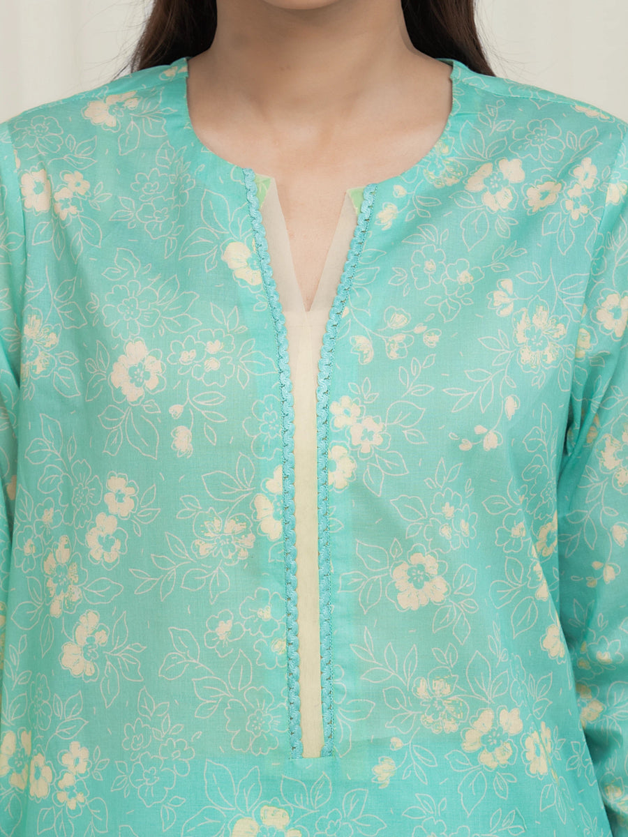 edenrobe Allure Lawn Unstitched Printed 3Pc Suit EWU6A1-36687