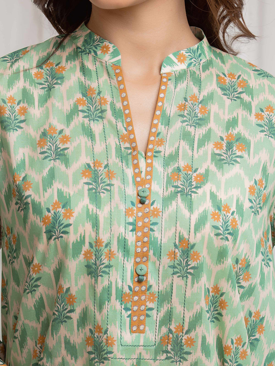 edenrobe Allure Lawn Unstitched Printed 3Pc Suit EWU6A1-36688