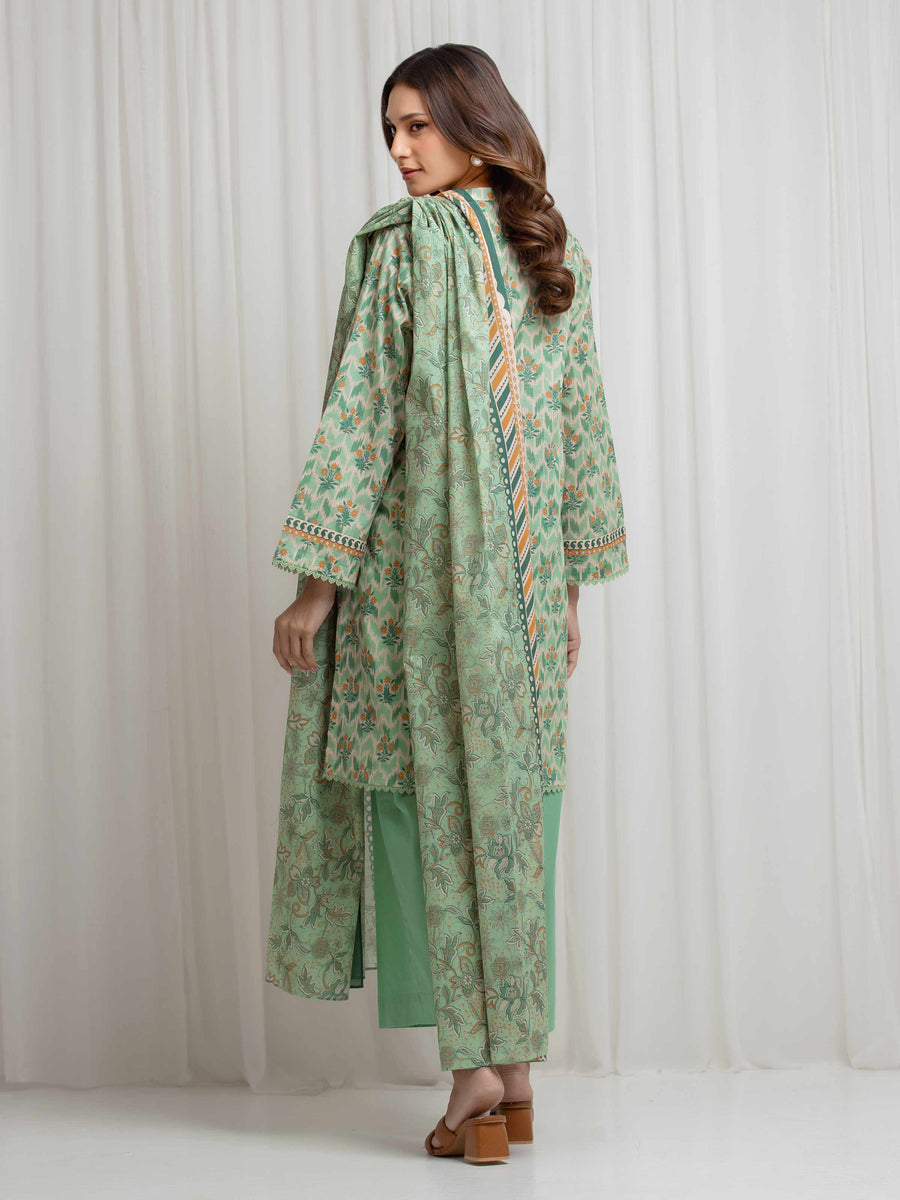 edenrobe Allure Lawn Unstitched Printed 3Pc Suit EWU6A1-36688