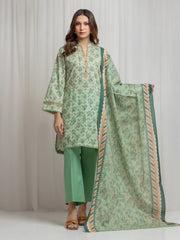 edenrobe Allure Lawn Unstitched Printed 3Pc Suit EWU6A1-36688
