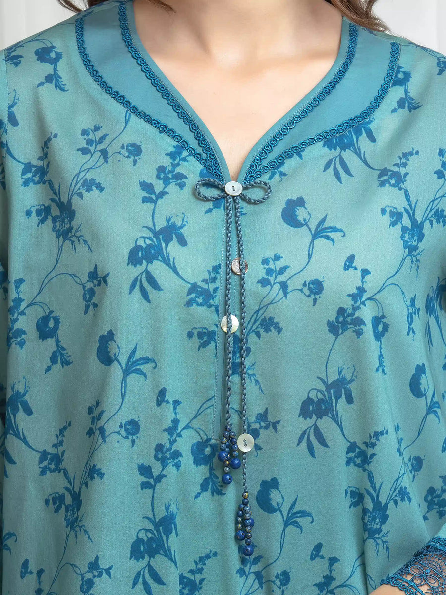 edenrobe Allure Lawn Unstitched Printed 3Pc Suit EWU6A1-36690