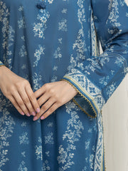 edenrobe Allure Lawn Unstitched Printed 3Pc Suit EWU6A1-36691