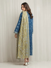 edenrobe Allure Lawn Unstitched Printed 3Pc Suit EWU6A1-36691