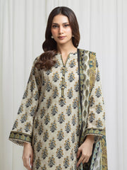 edenrobe Allure Lawn Unstitched Printed 3Pc Suit EWU6A1-36693