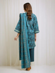 edenrobe Allure Lawn Unstitched Printed 3Pc Suit EWU6A1-36694