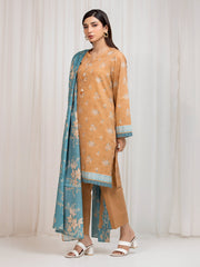 edenrobe Allure Lawn Unstitched Printed 3Pc Suit EWU6A1-36699
