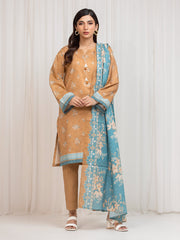 edenrobe Allure Lawn Unstitched Printed 3Pc Suit EWU6A1-36699