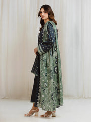 edenrobe Allure Lawn Unstitched Printed 3Pc Suit EWU6A1-36702