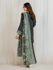edenrobe Allure Lawn Unstitched Printed 3Pc Suit EWU6A1-36702