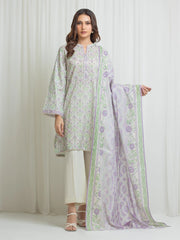 edenrobe Allure Lawn Unstitched Printed 3Pc Suit EWU6A1-36703