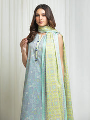 edenrobe Allure Lawn Unstitched Printed 3Pc Suit EWU6A1-36705