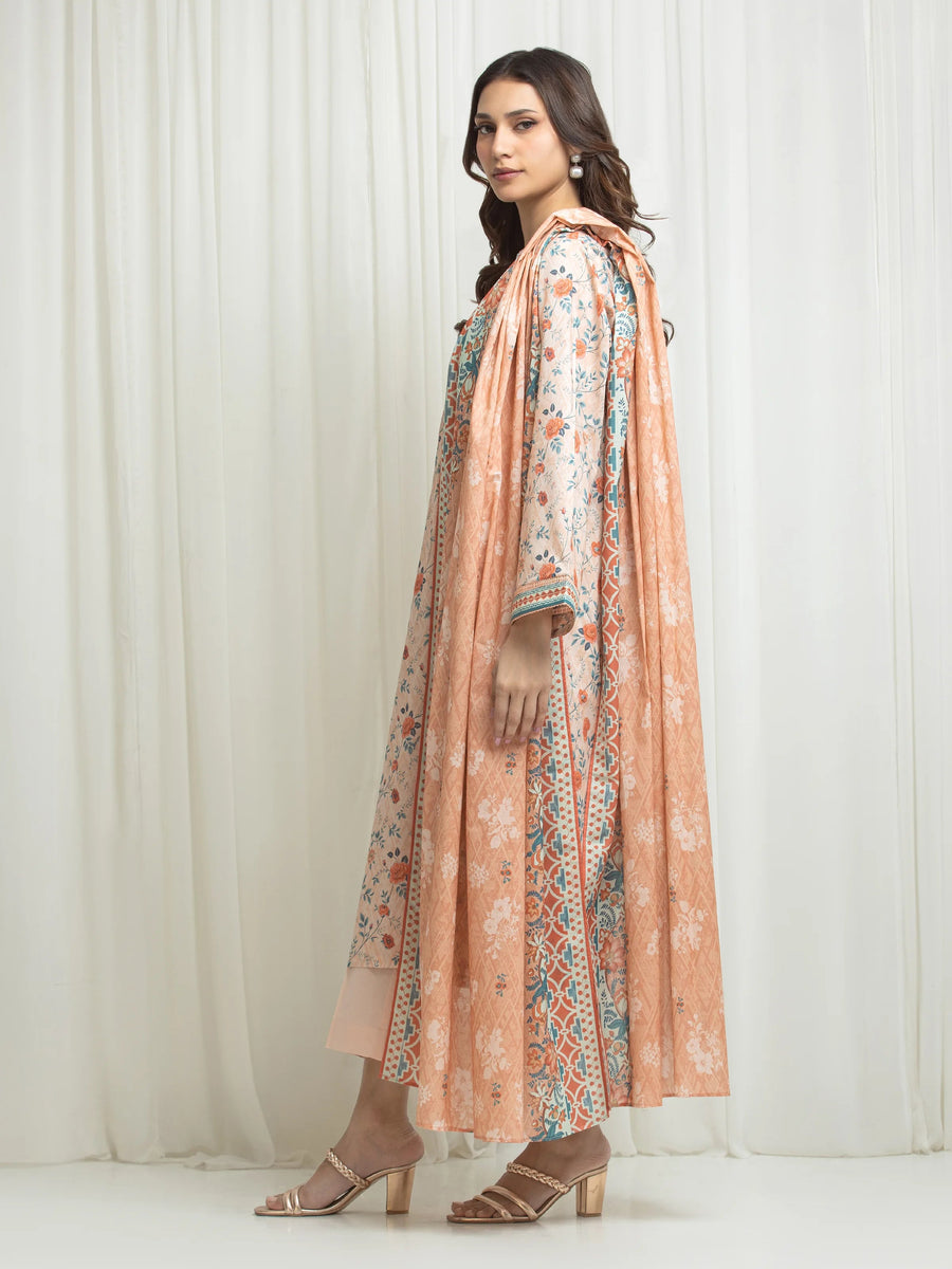 edenrobe Allure Lawn Unstitched Printed 3Pc Suit EWU6A1-36706