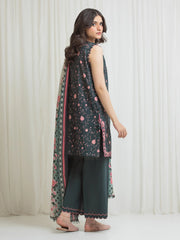 edenrobe Allure Lawn Unstitched Printed 3Pc Suit EWU6A1-36707