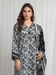 edenrobe Allure Lawn Unstitched Printed 3Pc Suit EWU6A1-36709