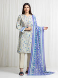 edenrobe Allure Lawn Unstitched Printed 3Pc Suit EWU6A1-36712