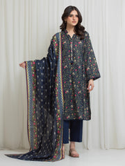 edenrobe Allure Lawn Unstitched Printed 3Pc Suit EWU6A1-36714