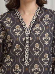 edenrobe Allure Lawn Unstitched Printed 3Pc Suit EWU6A1-36717