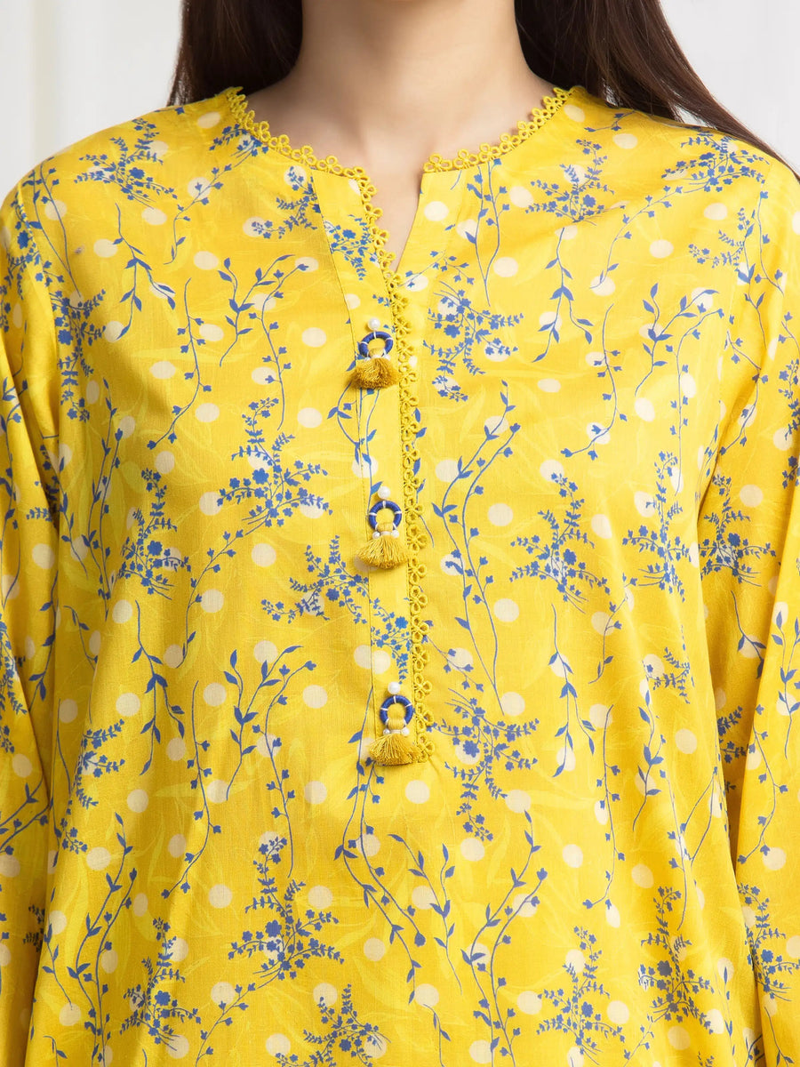 edenrobe Allure Lawn Unstitched Printed 3Pc Suit EWU6A1-36718