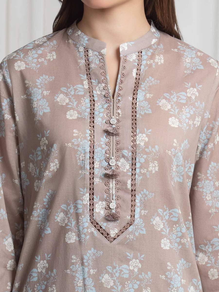 edenrobe Allure Lawn Unstitched Printed 3Pc Suit EWU6A1-36719