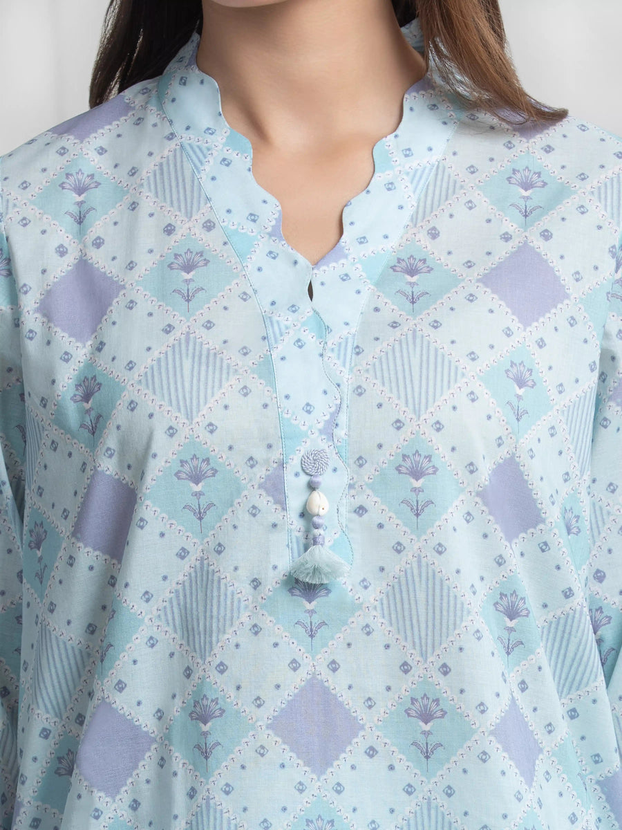 edenrobe Allure Lawn Unstitched Printed 3Pc Suit EWU6A1-36722